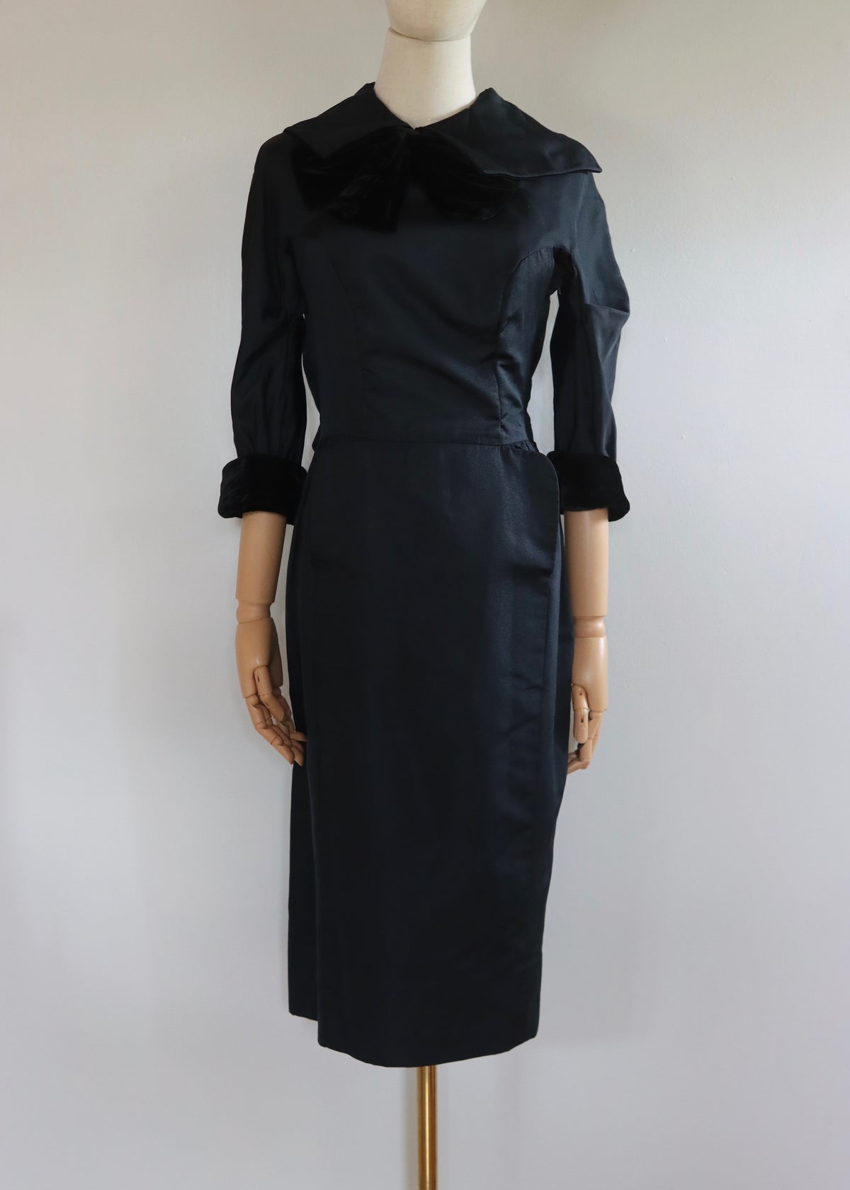 CEIL CHAPMAN | 1950s Black Cocktail Dress