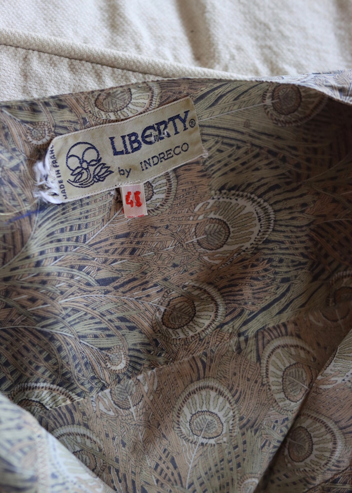 1980's Indreco/Liberty Hera Print Dress