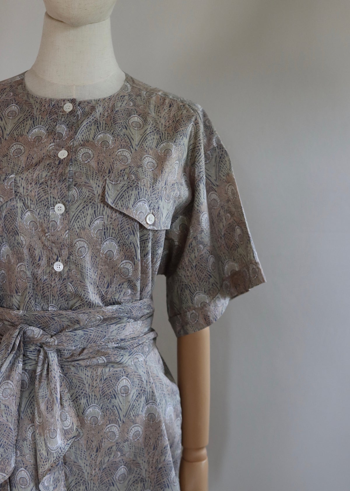 1980's Indreco/Liberty Hera Print Dress