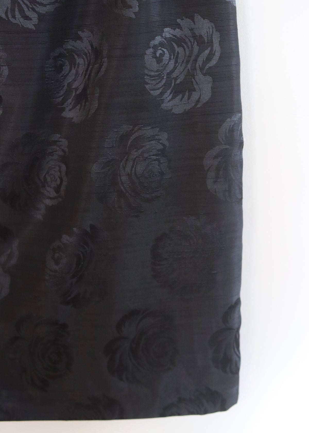 Black 80s Peplum Skirt Suit