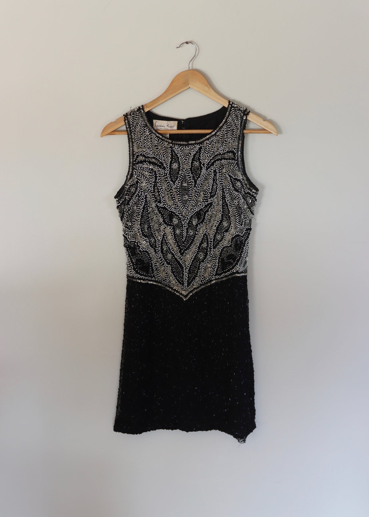 Laurence Kazar | Silver Beaded Vintage Dress