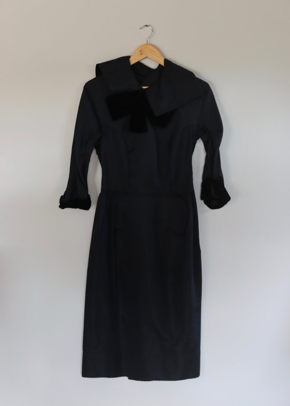 CEIL CHAPMAN | 1950s Black Cocktail Dress