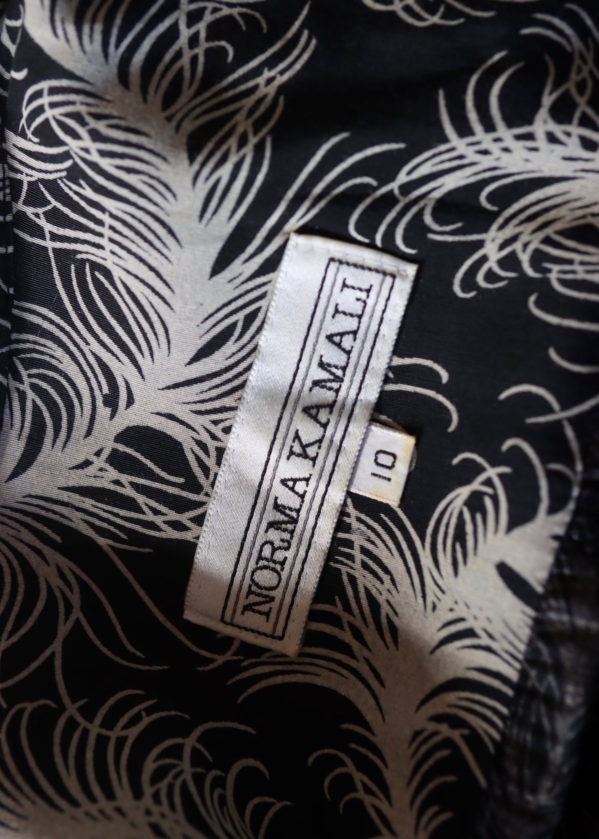 Norma Kamali | Feather Print Shirt Dress