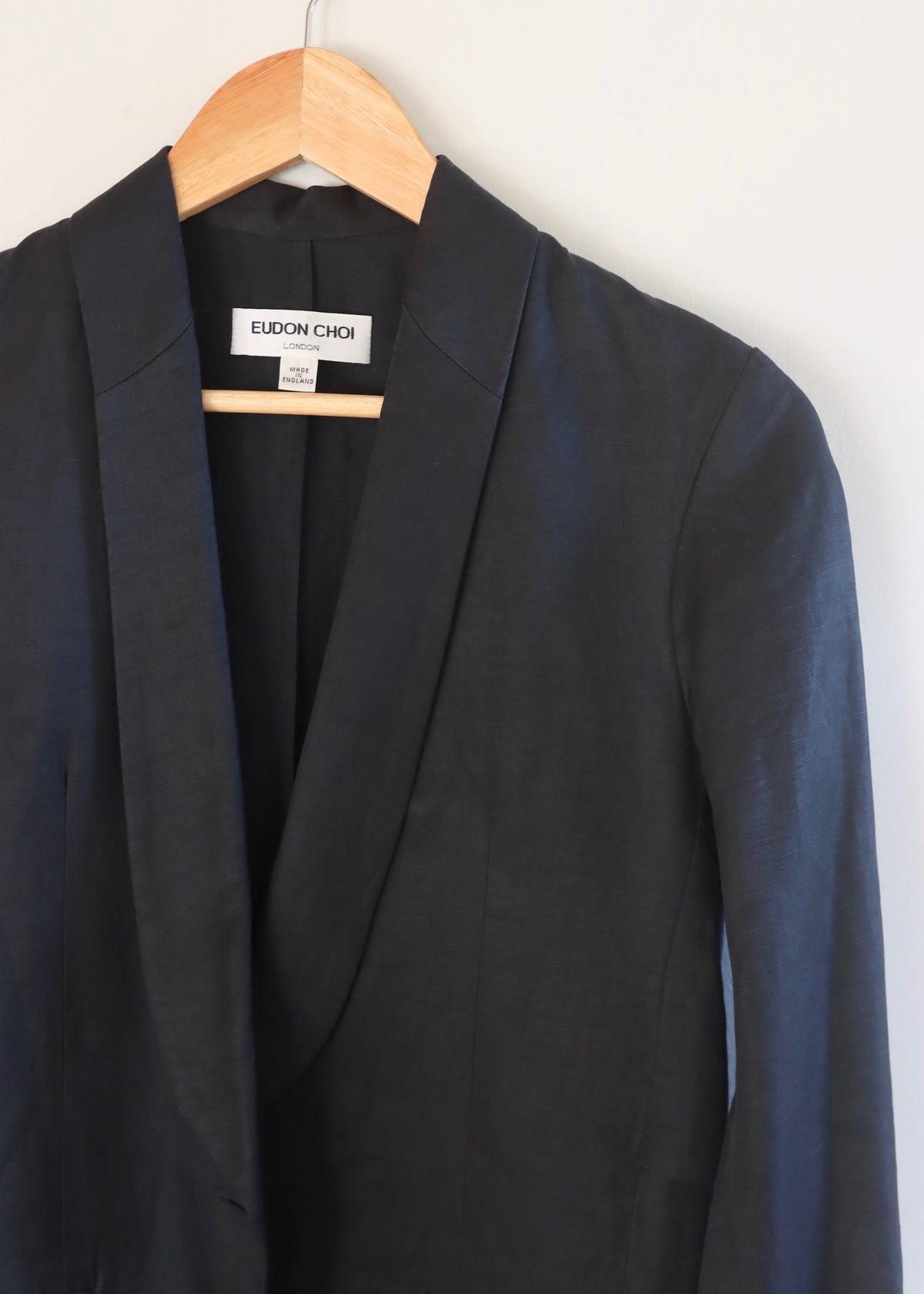 EUDON CHOI  | Black Single Breasted Blazer