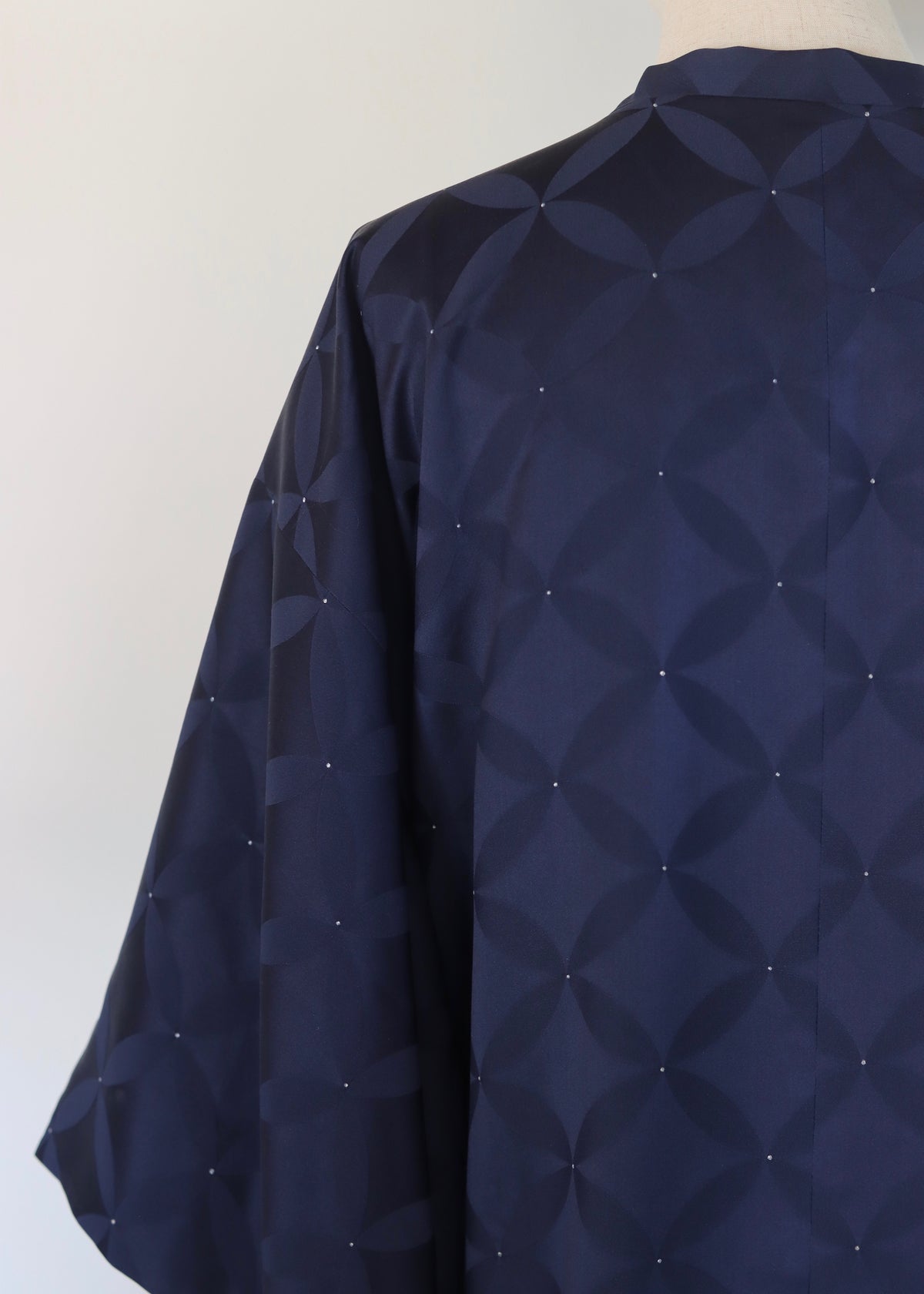 Blue Handmade Haori from Vintage Fabric