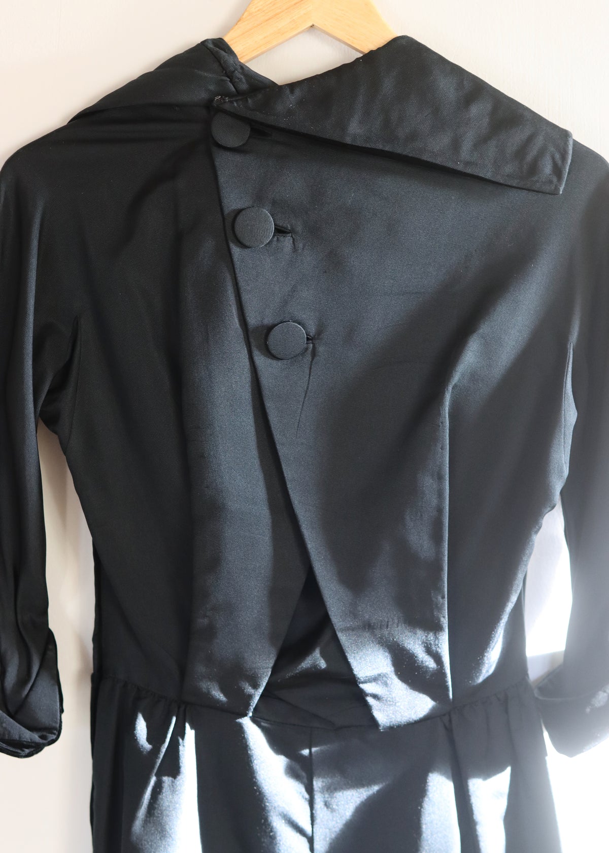 CEIL CHAPMAN | 1950s Black Cocktail Dress