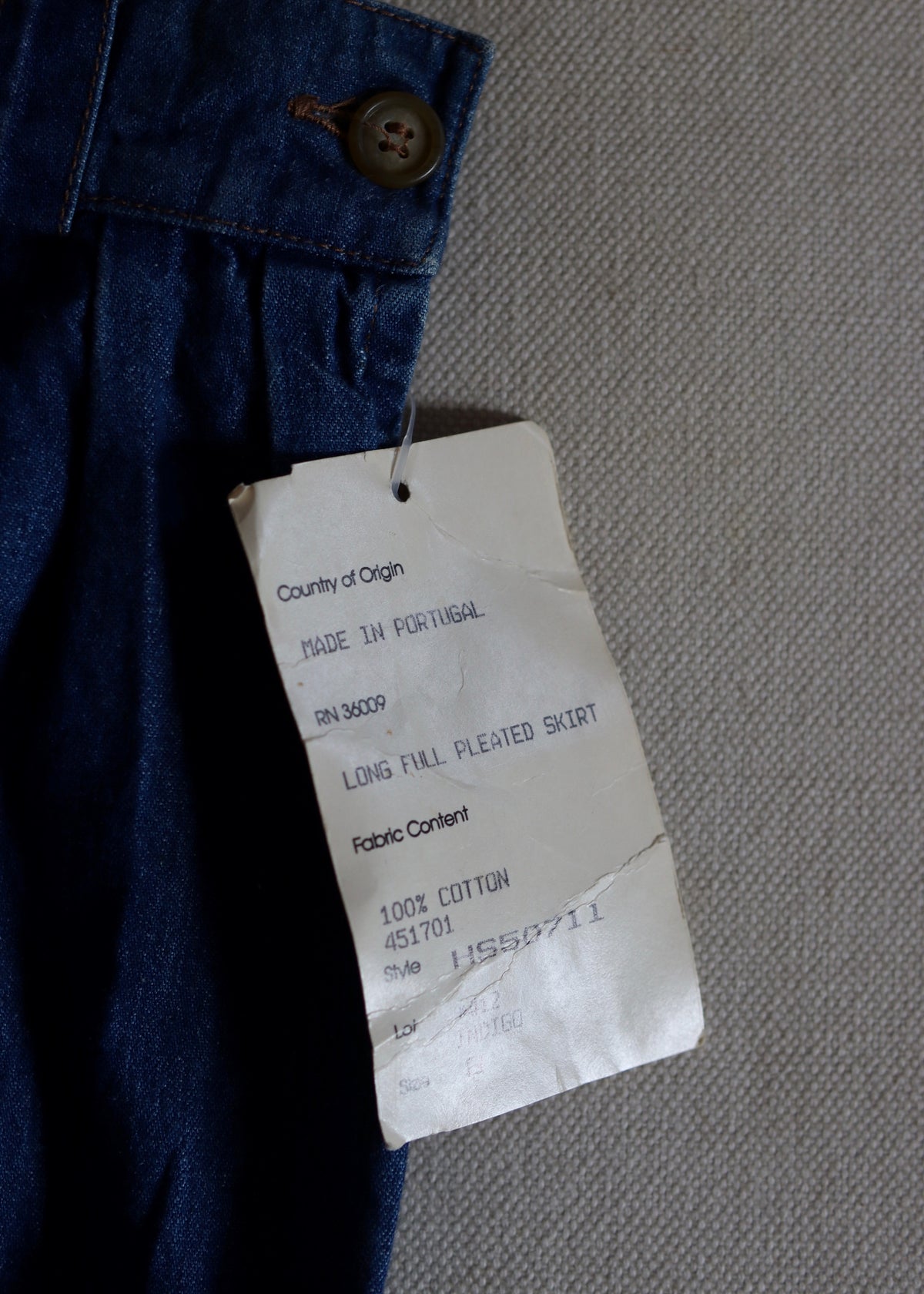 Calvin Klein Sport | Cotton Denim A Line Skirt