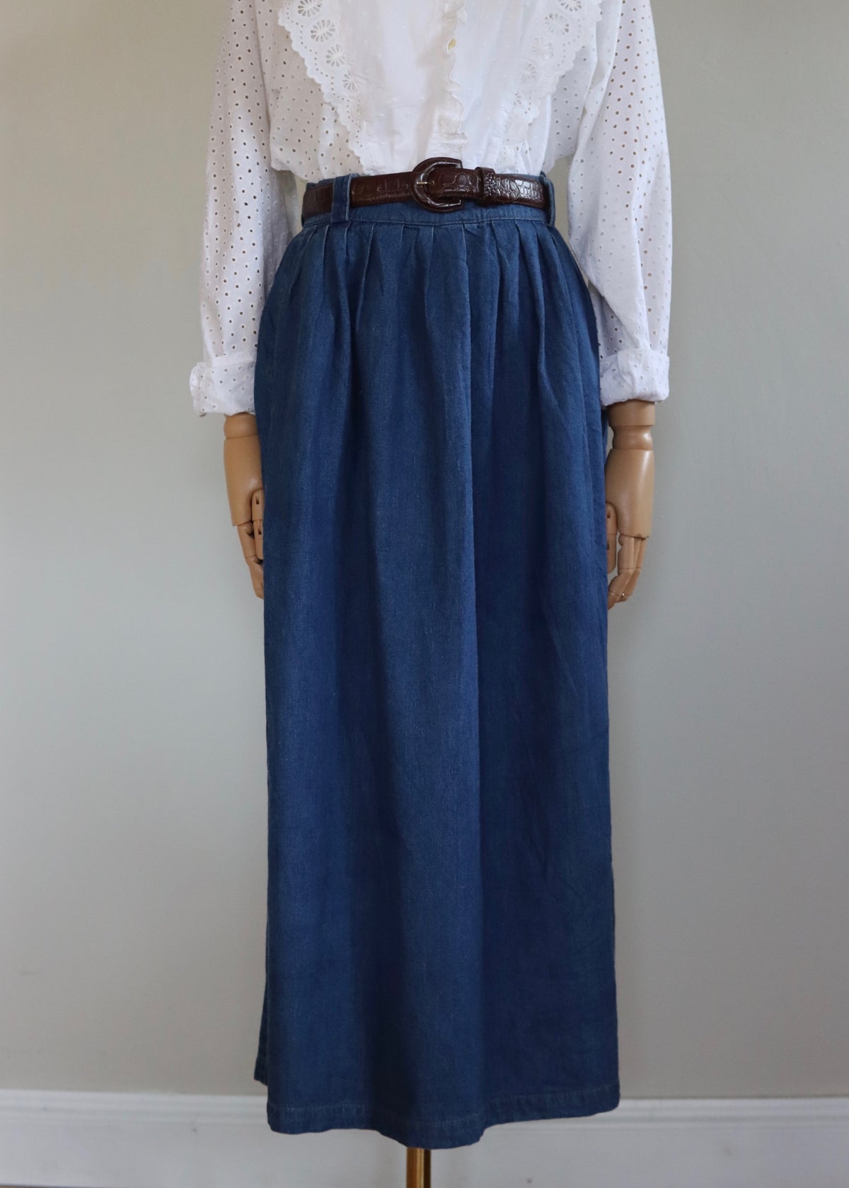 Calvin Klein Sport | Cotton Denim A Line Skirt