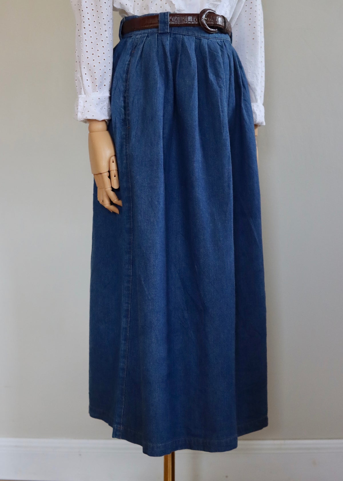 Calvin Klein Sport | Cotton Denim A Line Skirt