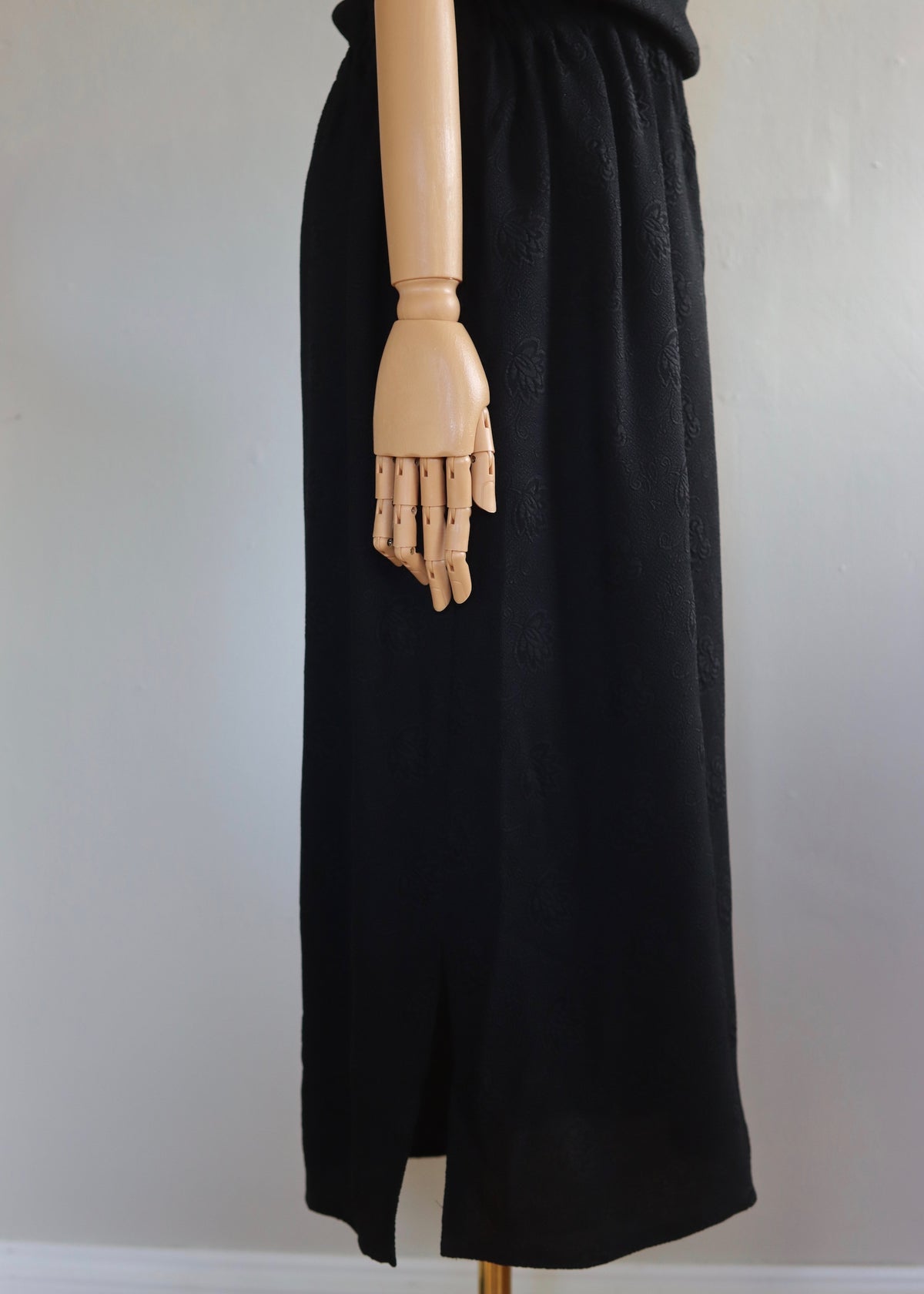 Black Cowl Neck Dress by Taramina