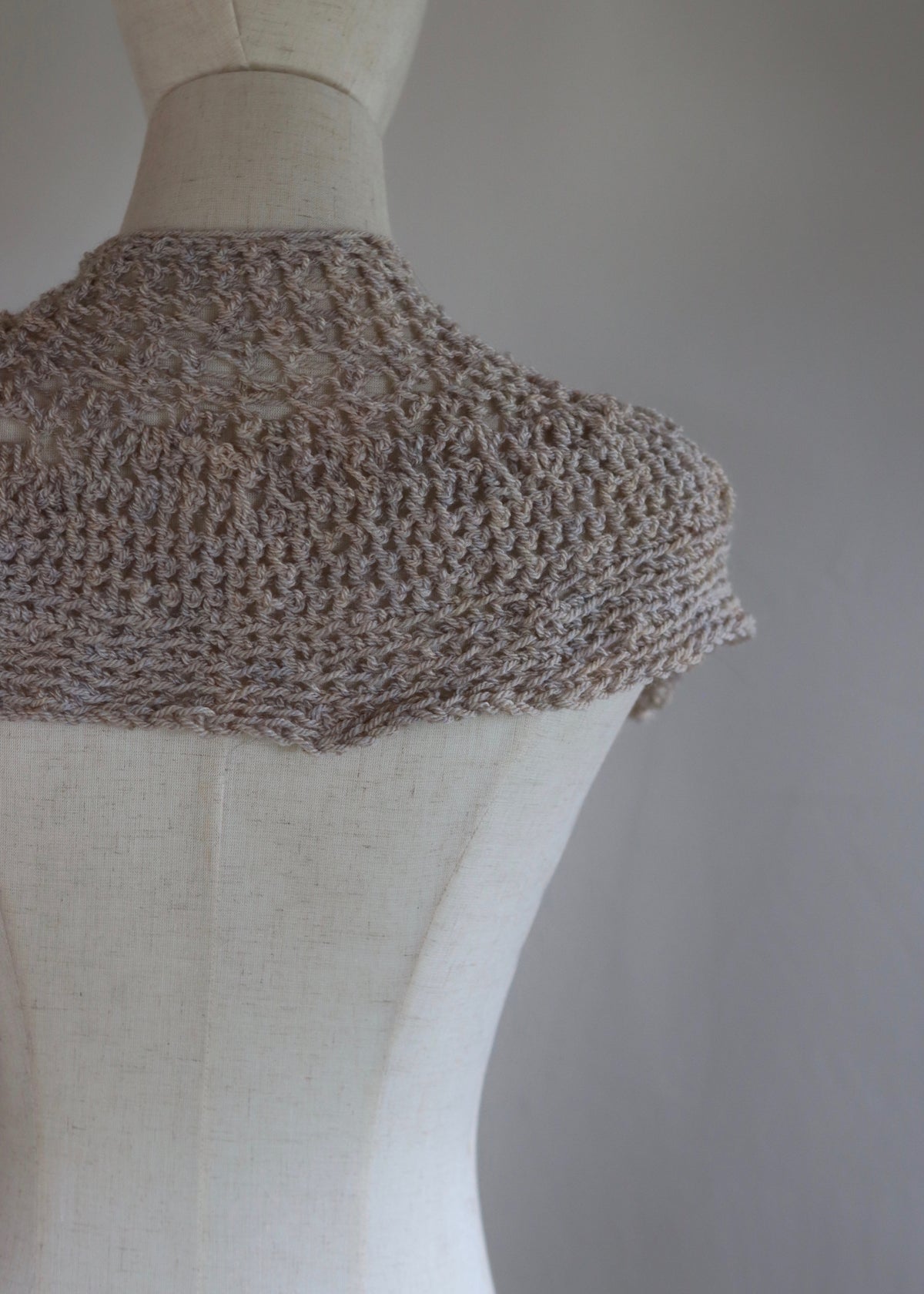 Hand Crochet Knitted Capelet