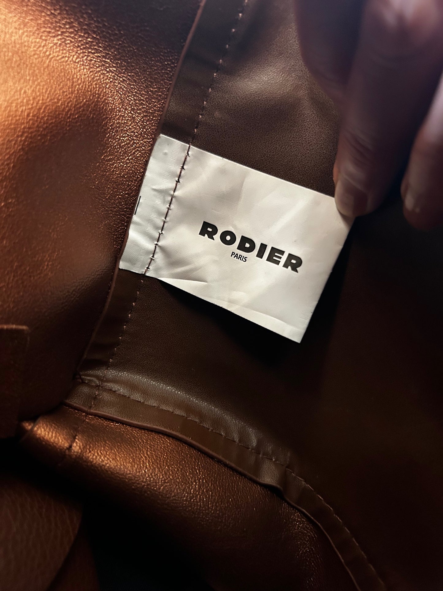 Rodier Paris Drawstring Bucket Bag