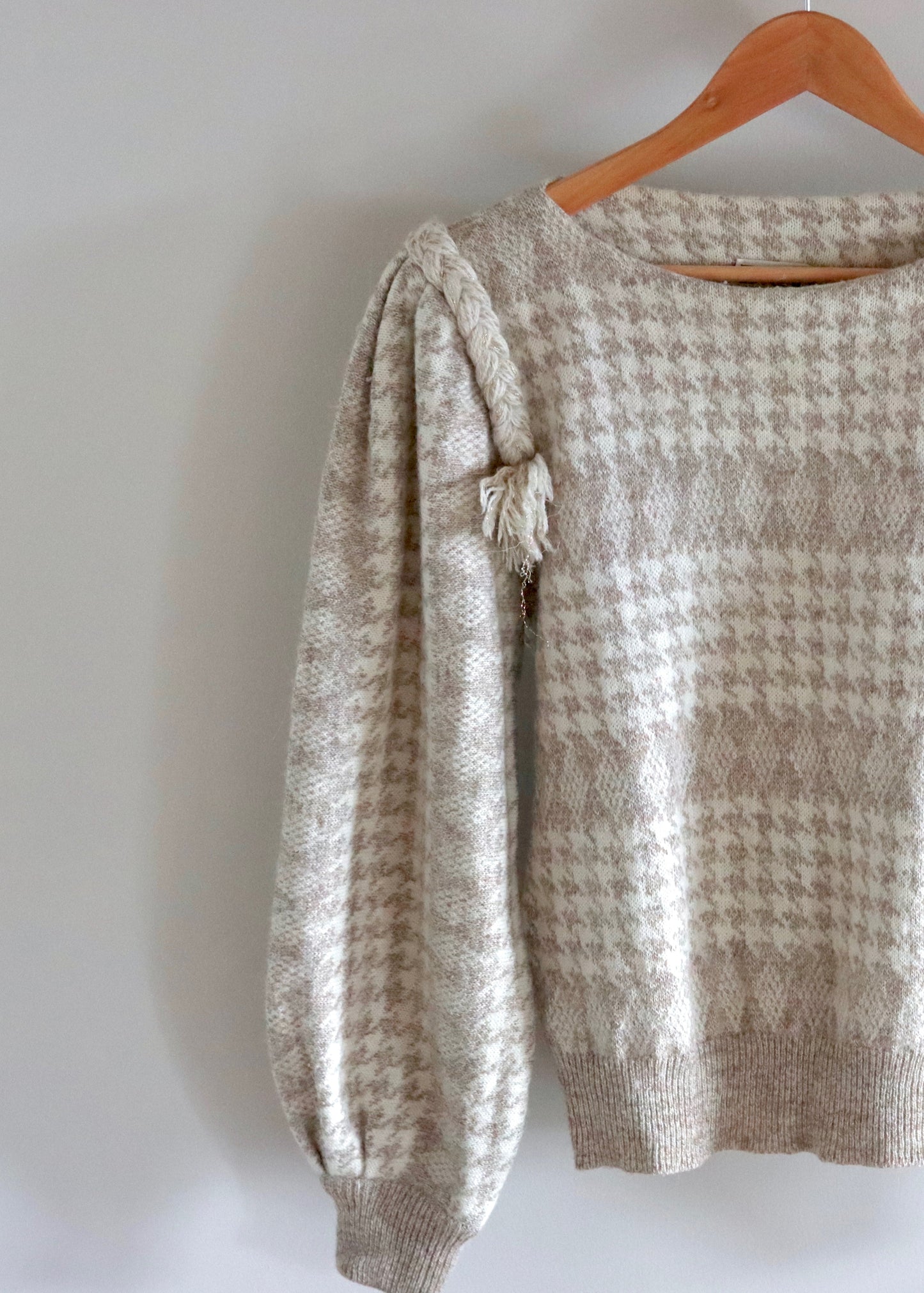 ESCADA Dogtooth Alpaca Blend Jumper | 1980s