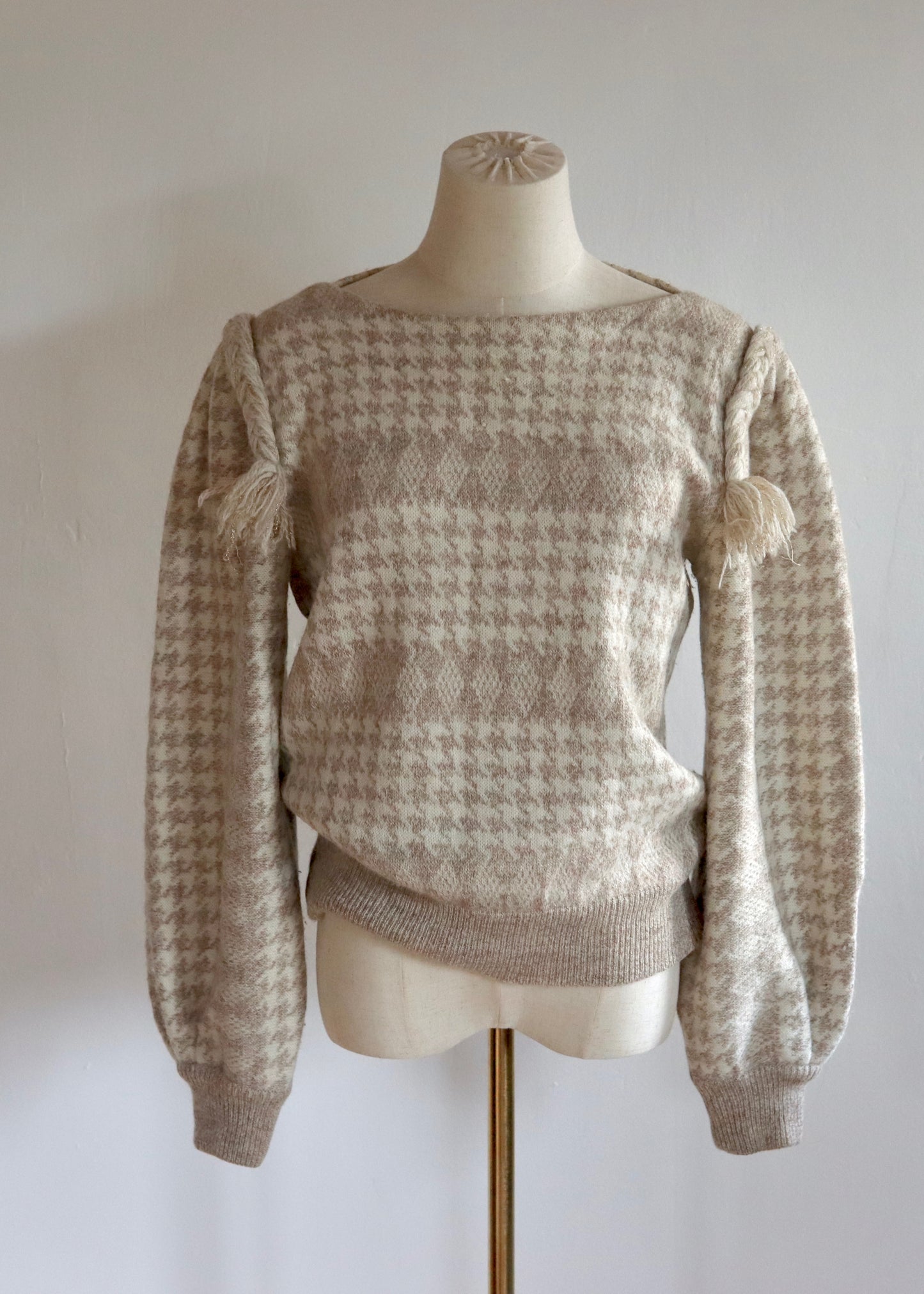 ESCADA Dogtooth Alpaca Blend Jumper | 1980s
