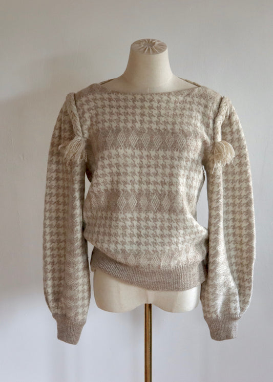 ESCADA Dogtooth Alpaca Blend Jumper | 1980s