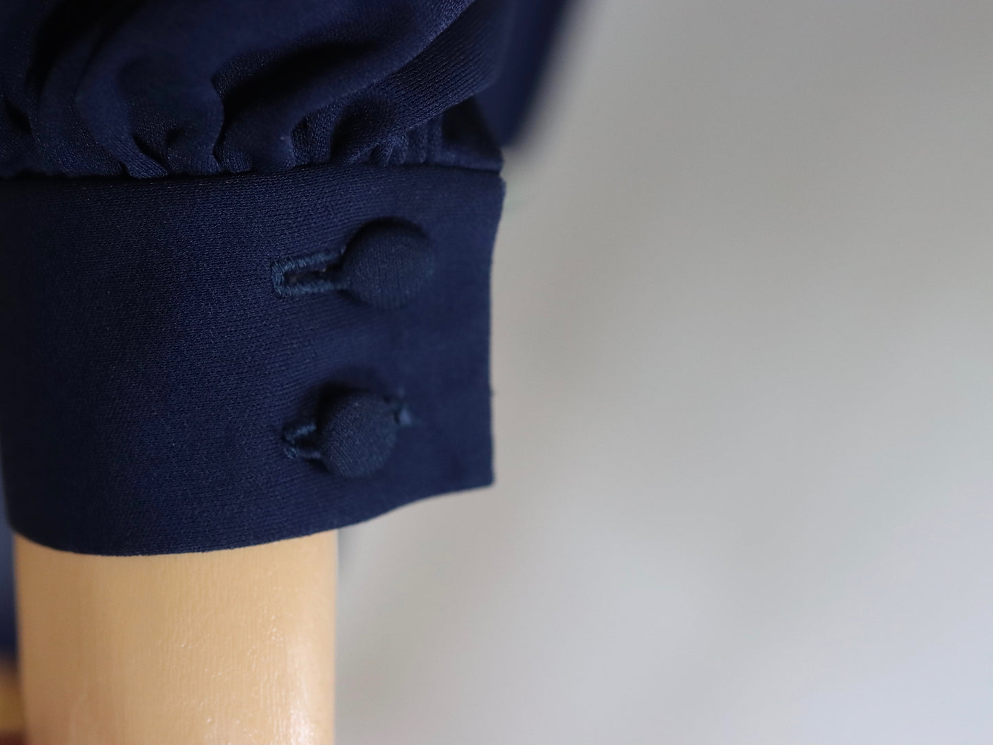 Lesley Sandra Layered Navy Dress | 1970s