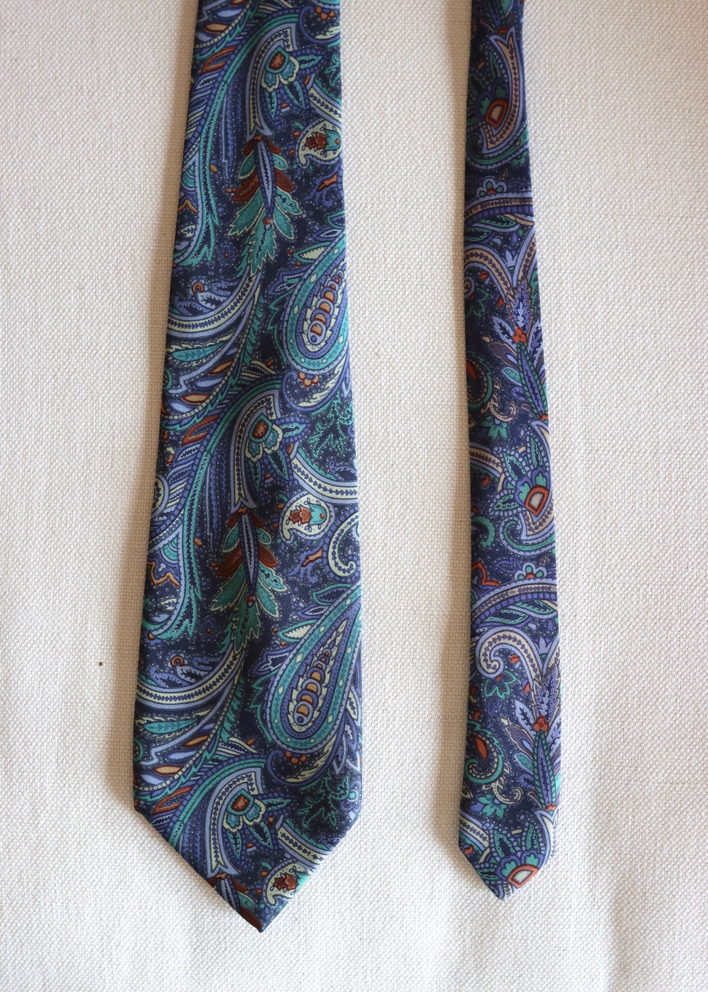 Liberty Blue Paisley Silk Tie