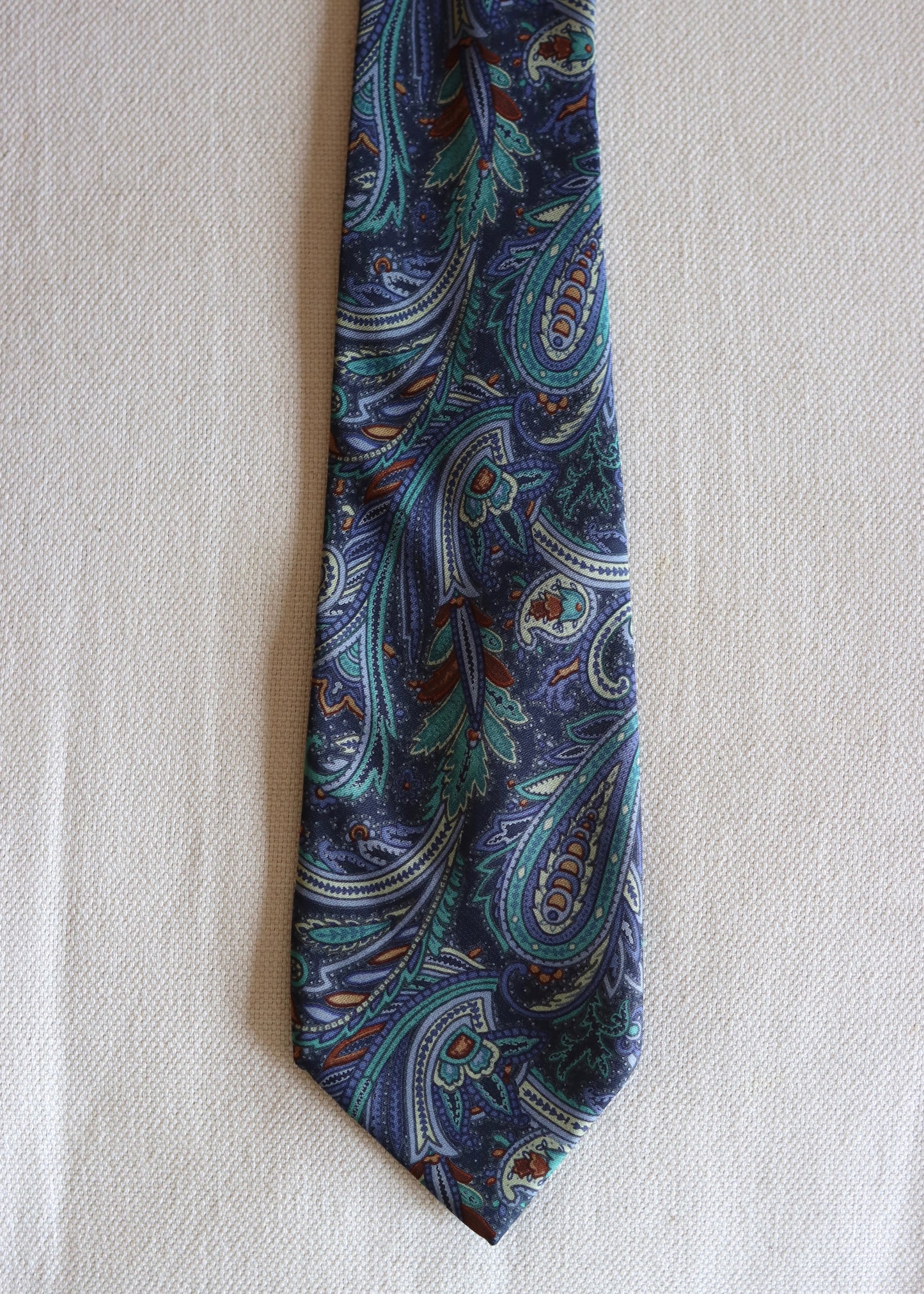 Liberty Blue Paisley Silk Tie