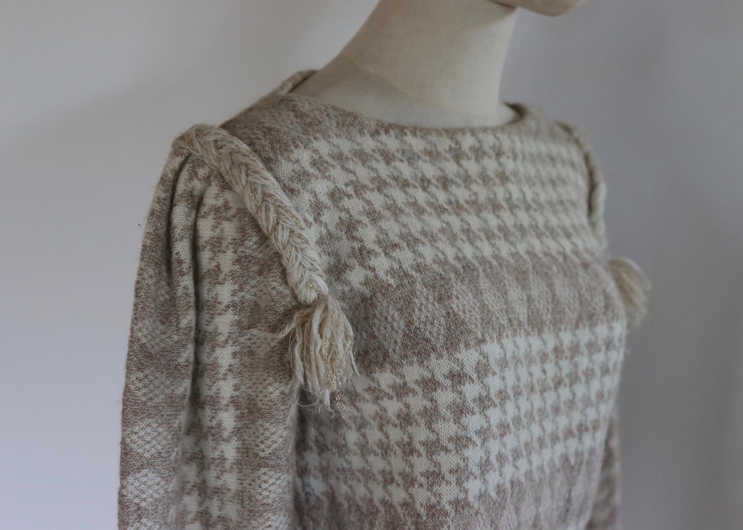 ESCADA Dogtooth Alpaca Blend Jumper | 1980s