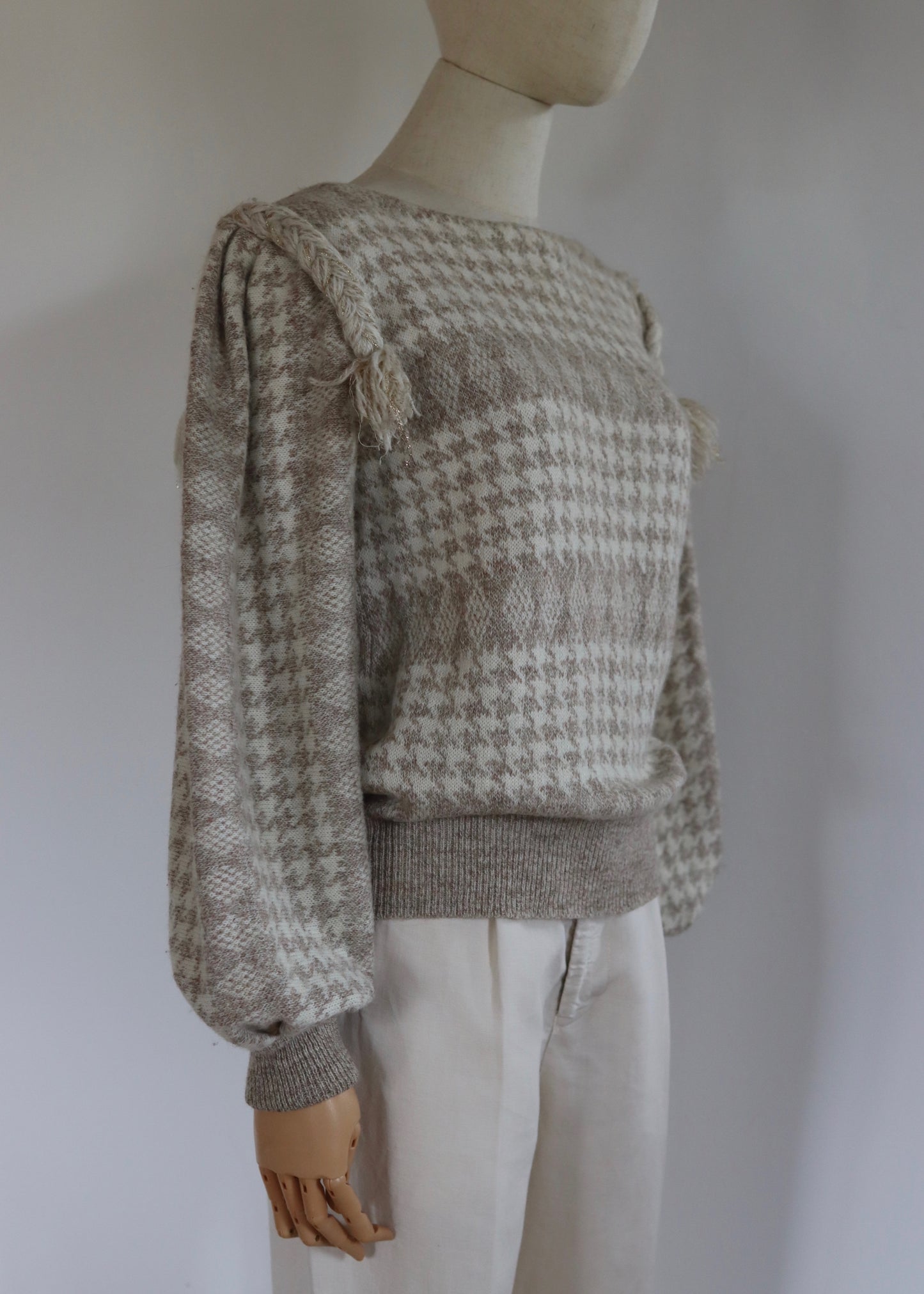 ESCADA Dogtooth Alpaca Blend Jumper | 1980s
