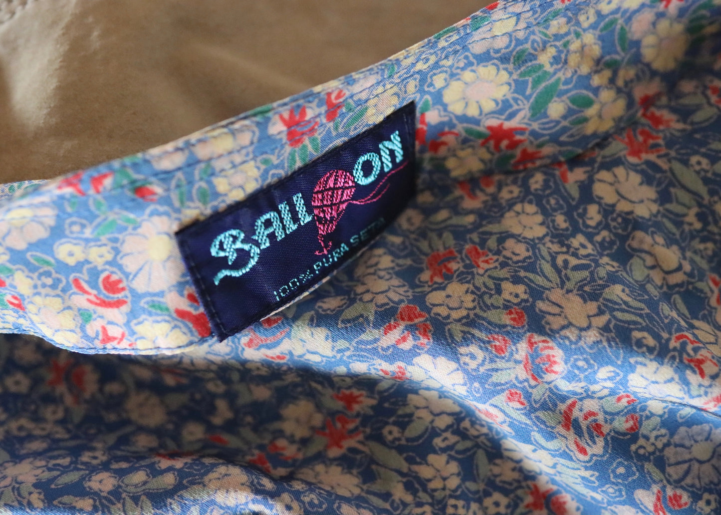 Floral Silk Dress | 1980s