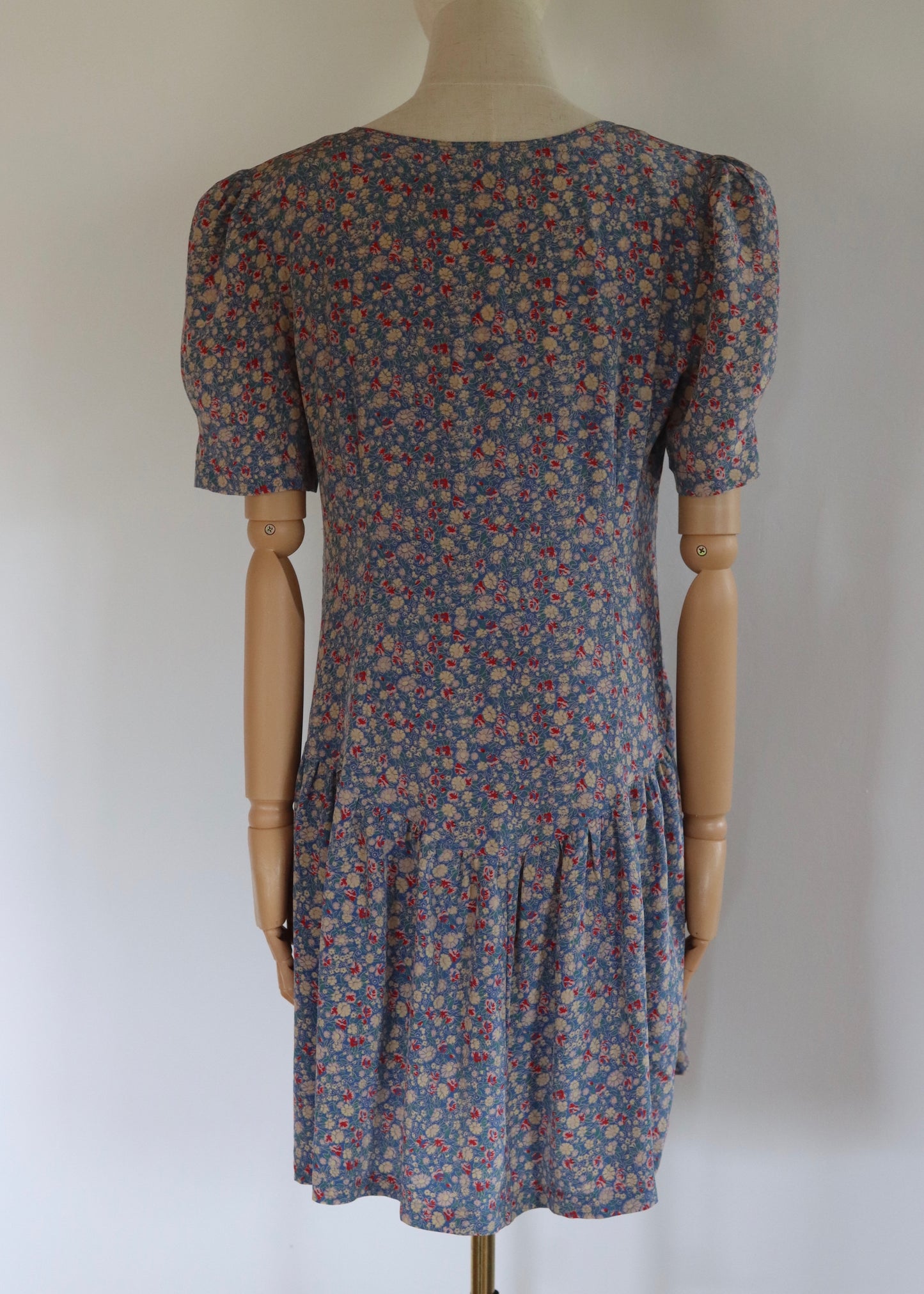 Floral Silk Dress | 1980s