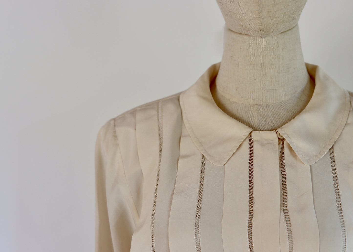 Pleated Silk Blouse | 1980s