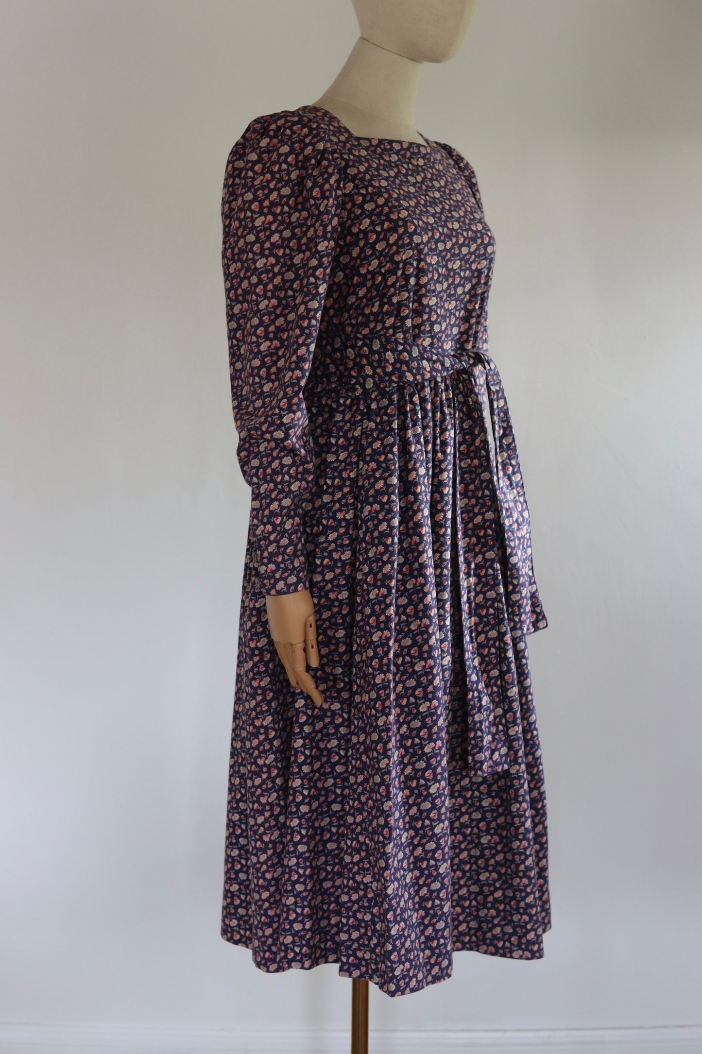 Laura Ashley Floral Dress | 1980s