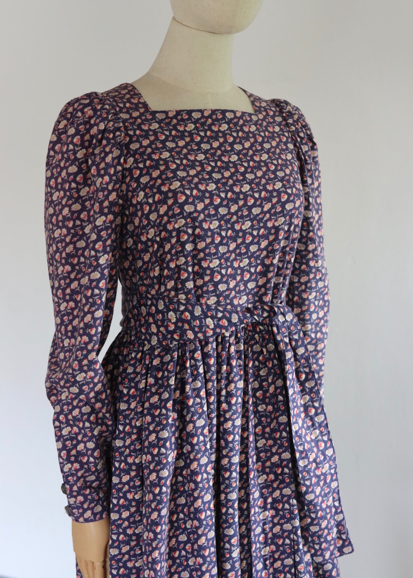 Laura Ashley Floral Dress | 1980s