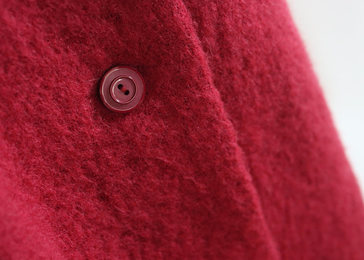 Windsmoor | Red Mohair Blend Scarf Coat