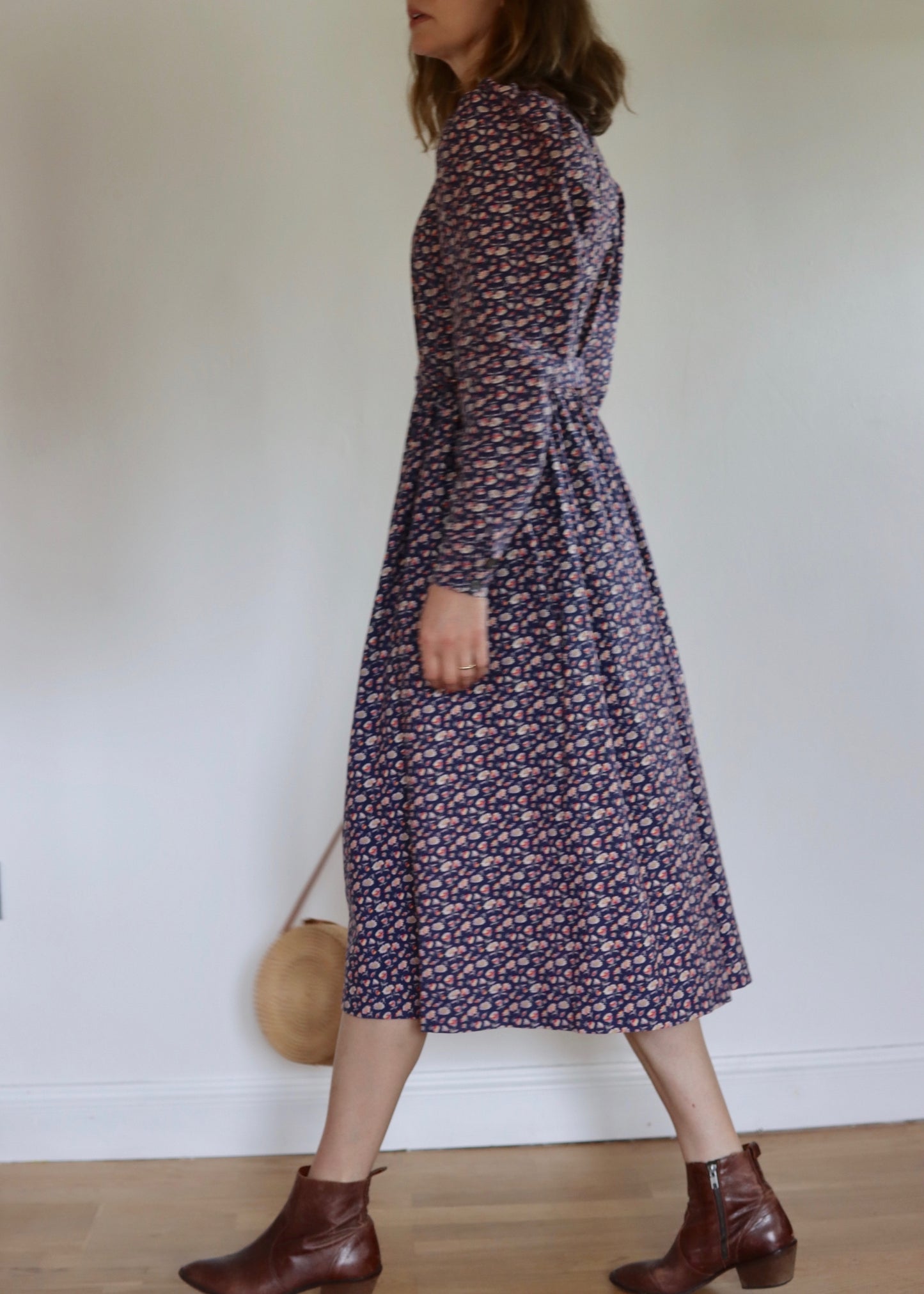 Laura Ashley Floral Dress | 1980s