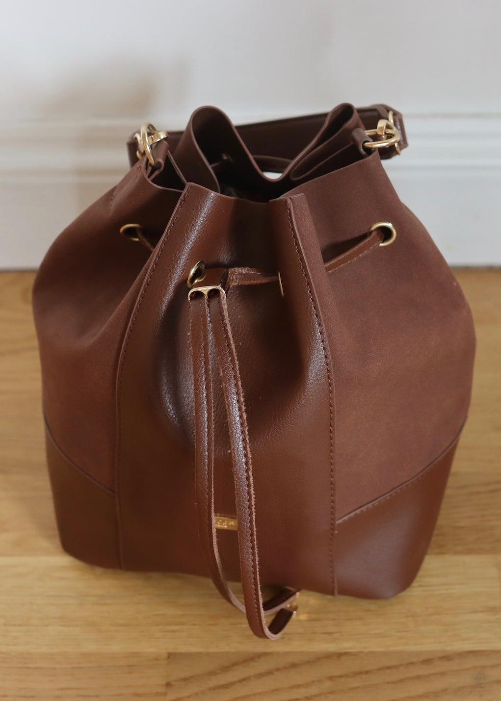 Rodier Paris Drawstring Bucket Bag