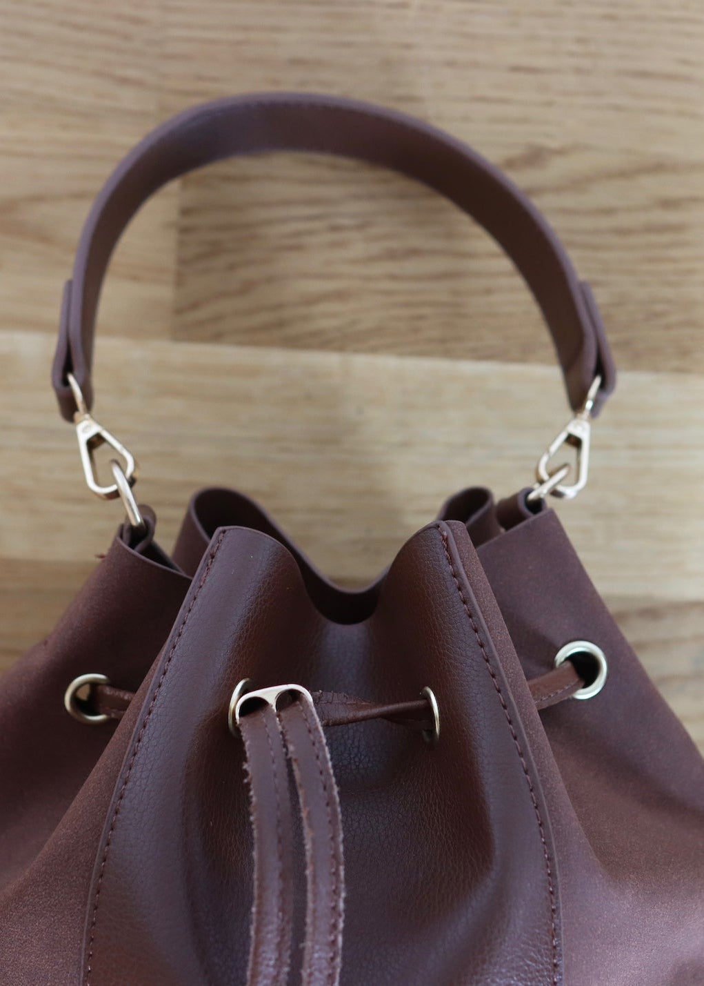 Rodier Paris Drawstring Bucket Bag