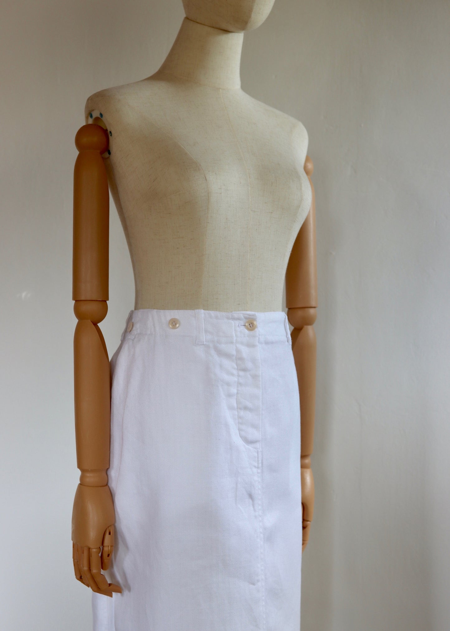 Margaret Howell | White Linen Skirt