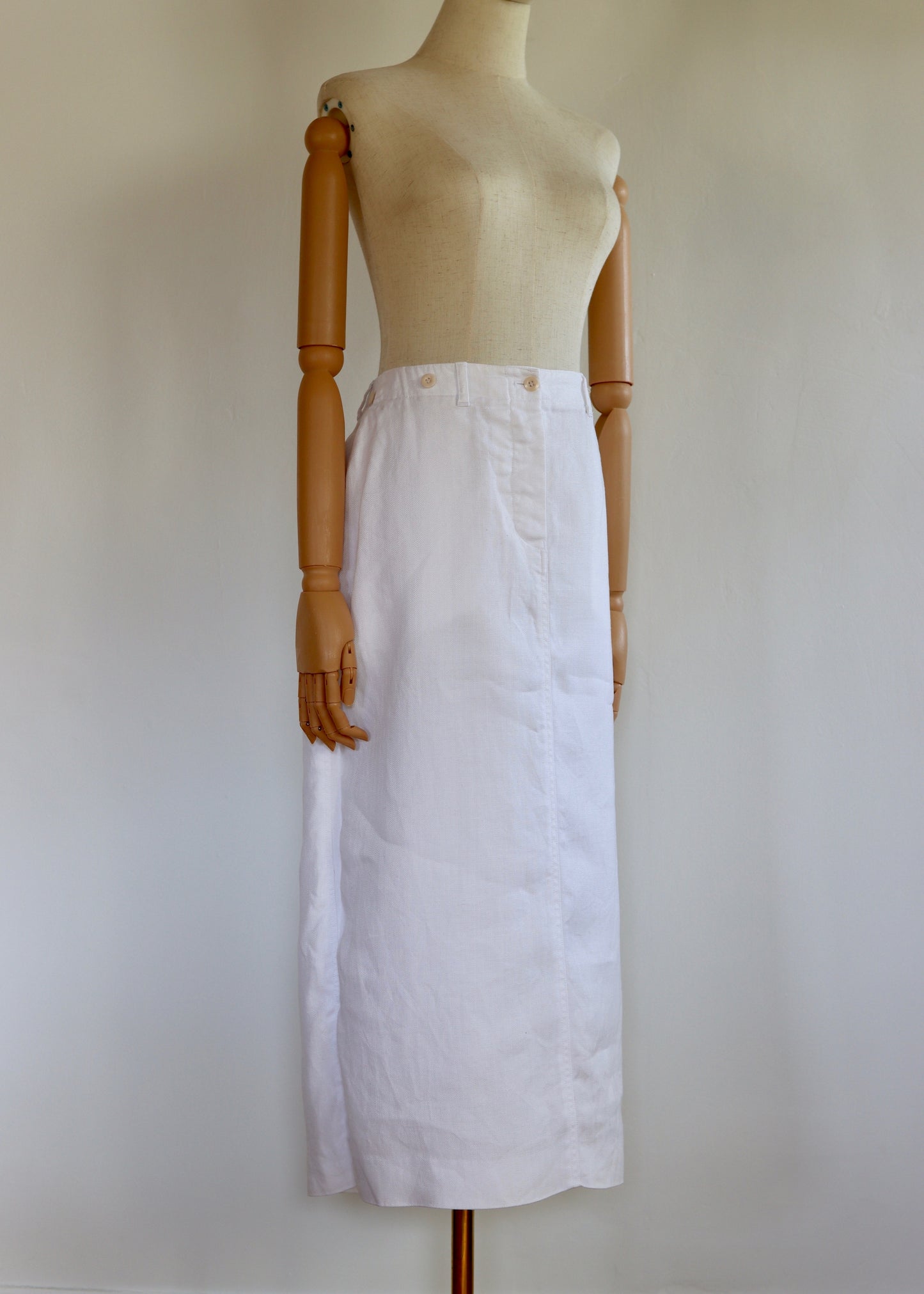 Margaret Howell | White Linen Skirt