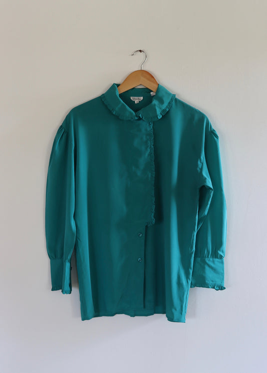 Viyella Frill Trim Blouse