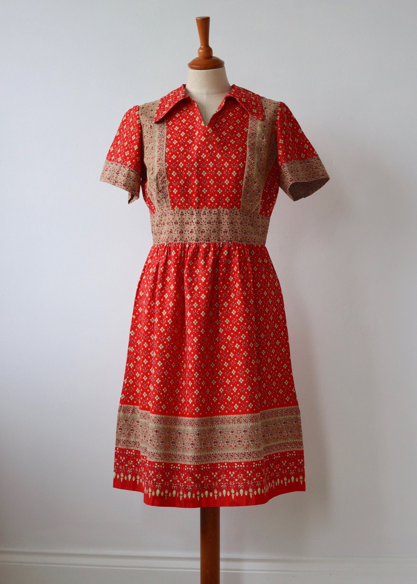 Vintage Handmade Folk Dress