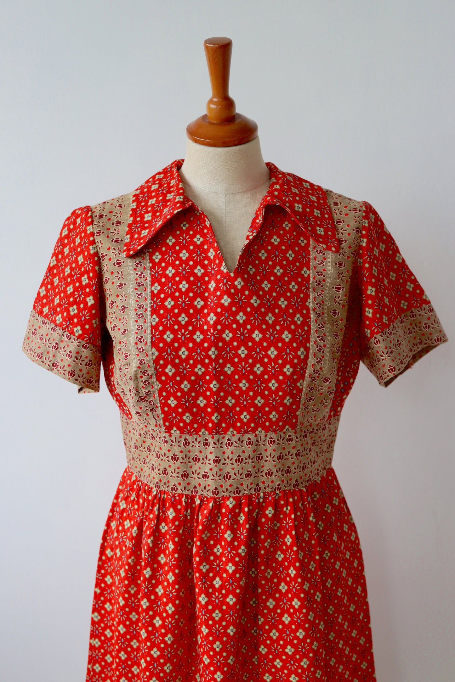 Vintage Handmade Folk Dress