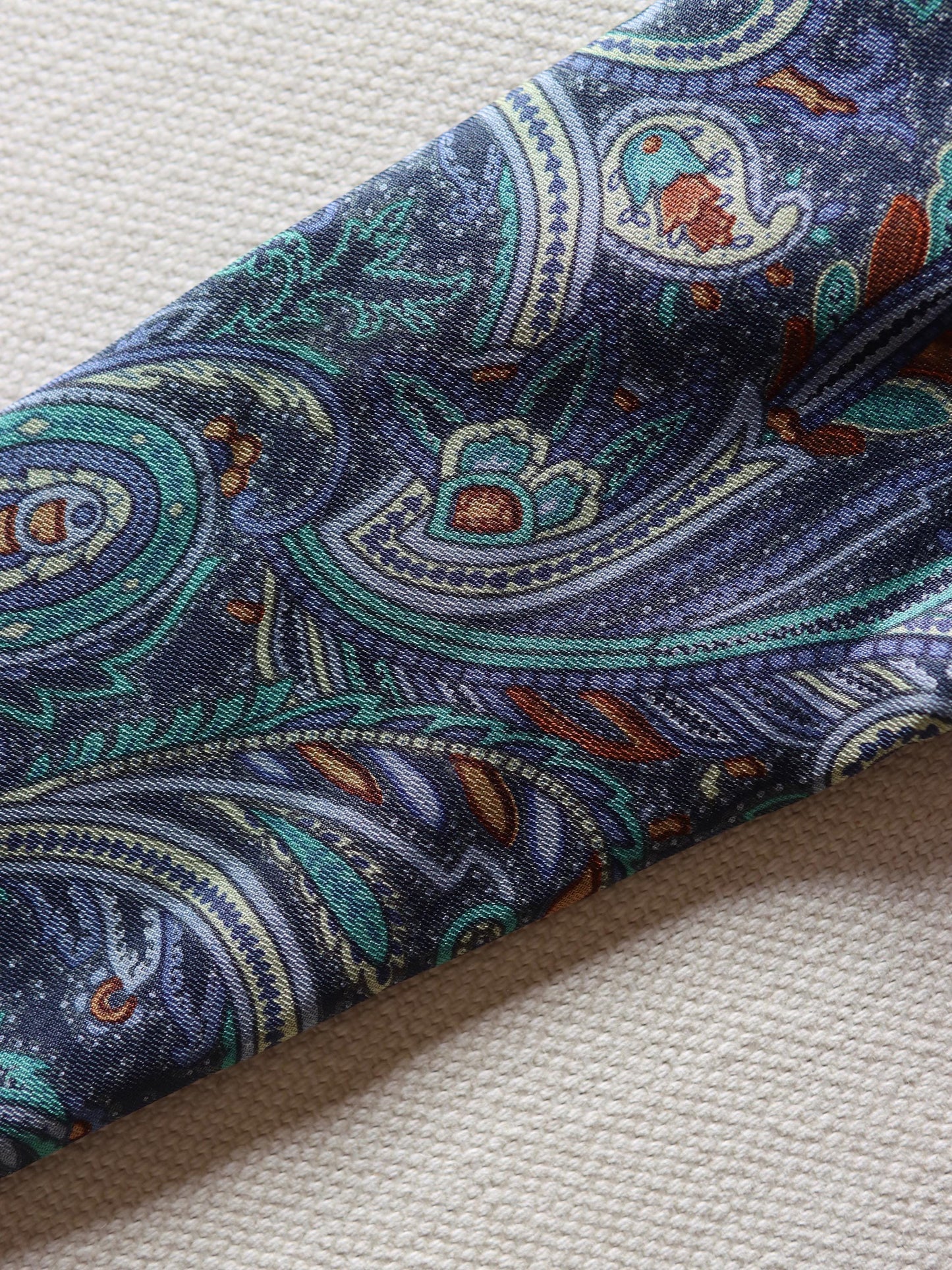 Liberty Blue Paisley Silk Tie