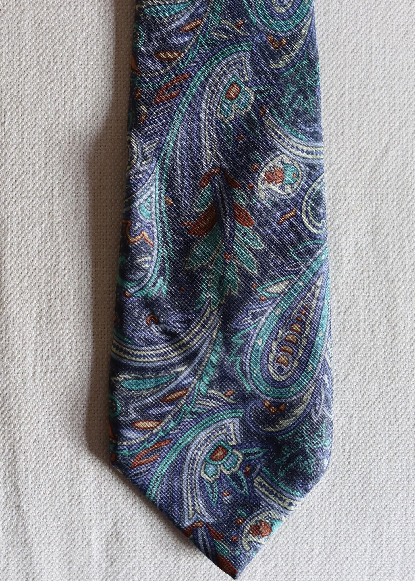 Liberty Blue Paisley Silk Tie