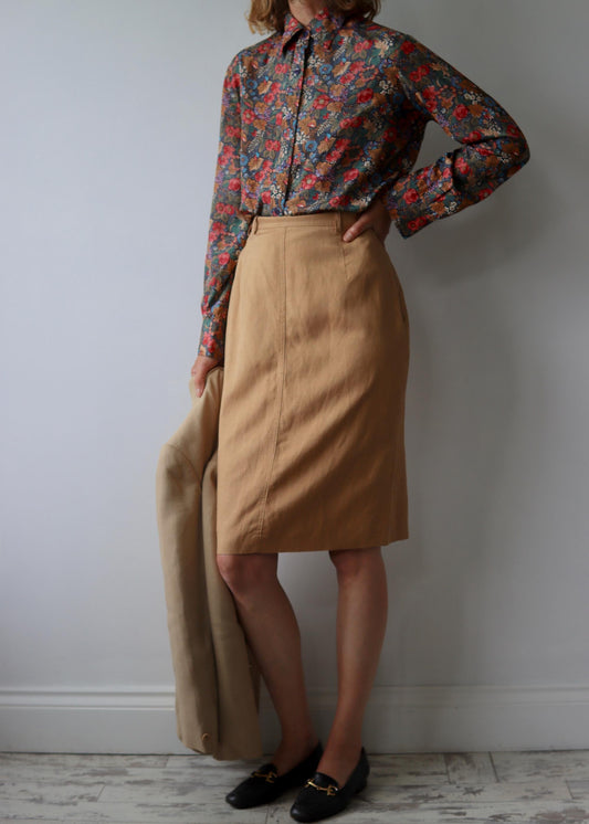 Jaeger | Linen Straight Skirt